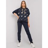 Fashion Hunters Dark blue sweatshirt and pants | shoptok.hr