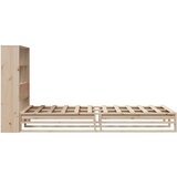 vidaXL Krevet s regalom za knjige bez madraca 90x190 cm masivno drvo | shoptok.hr