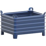 Heson zaboj za zlaganje za velike obremenitve, šxd 800 x 1000 mm, s kotnimi žepi, moder lak, od 1 kosa Cene