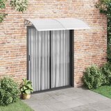 Maison Chic Nadstrešek - Senčniki za vrata siv 200x100 cm PC, (22039949) | Shoptok.si