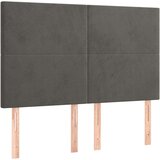  Box spring s madracem LED tamnosivi 140x200 cm baršun | shoptok.hr