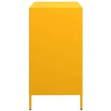 vidaXL Komoda gorčično rumena 68x39x73,5 cm hladno valjano jeklo | Shoptok.si