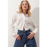 Trend Alaçatı Stili Shirt - White - Regular fit Cene