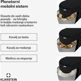 Klarstein Bella Evo kuhinjski robot | planetarni mešalni sistem | 3 mešalni nastavki | 1500 W | 5 l | Shoptok.si