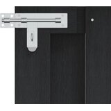  Vrtna vrata 100 x 60 cm WPC i aluminij Crna | shoptok.hr