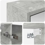  Kupaonski ormar s ogledalom Betonski sivi 43 x 16 x 62.5 cm | shoptok.hr