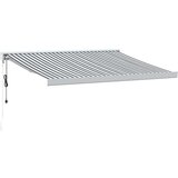 vidaXL Zložljiva tenda antracit in bela 3x2,5 m blago in aluminij | Shoptok.si
