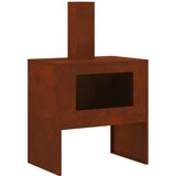  Kamin Smeđa 60 x 40 x 96 cm Čelik otporan na vremenske uvjete | shoptok.hr