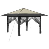 Gazebo s 4 bočne strane Krem i Antracit | shoptok.hr