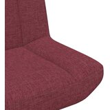  Stolica na kotačiće Vinska crvena 63 x 75 x 76 cm tkanina | shoptok.hr