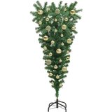  Umjetno božićno drvce naopačke s setom kuglica Zelena 120 cm | shoptok.hr