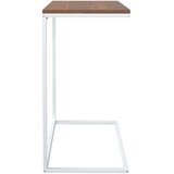vidaXL Stranska mizica bela 55x35x66 cm konstruiran les | Shoptok.si