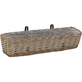 Maison Chic Balkonski Cvetlični Lonec - Cvetlično korito 2 kosa pleten s PE podlogo 80 cm, (21790478) Cene