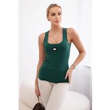 Kesi Striped blouse with green sheet metal | Shoptok.si
