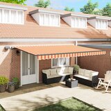 Skrovita tenda žuta i narančasta 500 ×350 cm tkanina | shoptok.hr