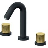 Rosan S2 Black-Gold baterija podgradna za lavabo dvoručna Cene
