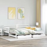  Dnevni krevet s ladicama bez madraca 90x200 cm masivno drvo | shoptok.hr