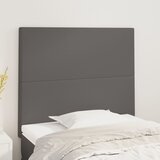  Uzglavlje sivo 90x5x118/128 cm umjetna koža | shoptok.hr