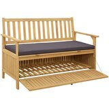  Klupa za pohranu s jastukom s pohranom 120 x 63 x 84 cm | shoptok.hr