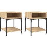 Maison Chic Dvo delni komplet Nočne omarice - Nočne mize sonoma hrast 40x41x50 cm inženirski les, (21689491) | Shoptok.si