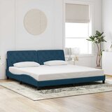  Okvir za krevet bez madraca plavi 200x200 cm baršunasti | shoptok.hr
