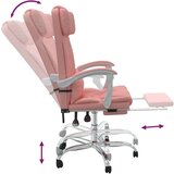 Masažni uredski naslonjač od umjetne kože ružičasti | shoptok.hr