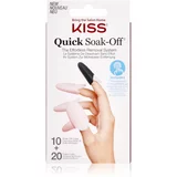 Kiss Quick Soak-Off Remover Caps set za nohte 30 kos