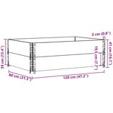  Okviri za palete 2 kom 120 x 80 cm od masivne borovine | Eponuda.com