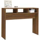  Konzolni stol smeđa boja hrasta 105x30x80 cm konstruirano drvo | shoptok.hr
