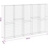  Gabionski zid s poklopcima od pocinčanog čelika 300x30x200 cm | Eponuda.com