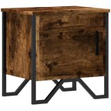 Maison Chic Nočna omarica - Nočna miza dimljeni hrast 40x30x40 cm inženirski les, (21690180) | Shoptok.si