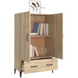  Visoka komoda boja hrasta sonome 70x31x115 cm konstruirano drvo | shoptok.hr