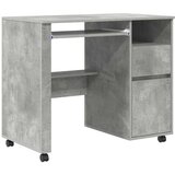 Stol s kotačićima s ladicama Betonski sivi 91 x 50 x 77 cm | shoptok.hr