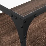 TV ormarić sa staklenom površinom boja hrasta 98x35x51 cm drvo | shoptok.hr