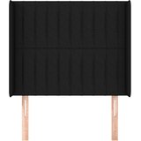 Uzglavlje s ušima crno 103x16x118/128 cm od tkanine | Eponuda.ba