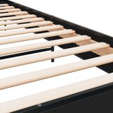 vidaXL Okvir kreveta crni 90 x 200 cm konstruirano drvo i metal | shoptok.hr
