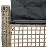 vidaXL Vrtna sofa L-oblika s jastucima+tabureom svjetlosiva poliratan | shoptok.hr