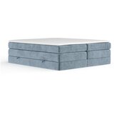 Maison de Rêve Plavi boxspring krevet s prostorom za odlaganje/bez uzglavlja 160x200 cm Juniper – Cijene