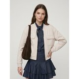 Sinsay Bluza na kopčanje s dodatkom viskoze i džepovima soft touch | shoptok.hr