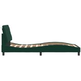  Okvir kreveta s LED-om bez madraca tamnozeleni 90x190 cm baršunasti | Eponuda.com