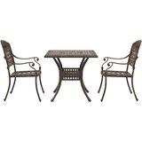  Set vrtnih stolova 3 pcs Bronzana Liveni aluminij | shoptok.hr