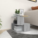 vidaXL Bočni stolić boja sivog hrasta 40x40x40 cm konstruirano drvo Cijene
