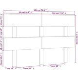  Uzglavlje za krevet boja meda 184 x 3 x 81 cm masivna borovina | shoptok.hr
