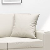 Ukrasni jastuci 2 kom krem 40 x 40 cm od umjetne kože | shoptok.hr
