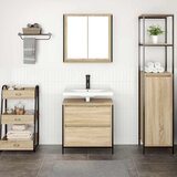  Dvodijelni set kupaonskog namještaja od hrasta Sonoma, inženjerski drvo | shoptok.hr
