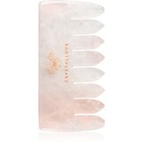 Crystallove Rose Quartz Comb pomagalo za masažu za kosu i tijelo Cijene