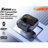 X Wave BT 25 FM transmiter za kola,Bluetooth,LED,USB,TF,3D Surround,PD20W+QC3.0 brzo punjenje,30W | ePonuda.com