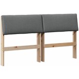  Tapecirani uzglavlje Tamno siva 160 cm Čvrsto borovo drvo | shoptok.hr