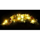  Božićni luk s LED svjetlima zeleni 90 cm PVC | shoptok.hr