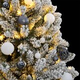 vidaXL Umjetno božićno drvce 300 LED sa šarkama i kuglicama 240 cm | shoptok.hr